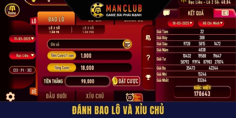 Đánh bao lô và xỉu chủ