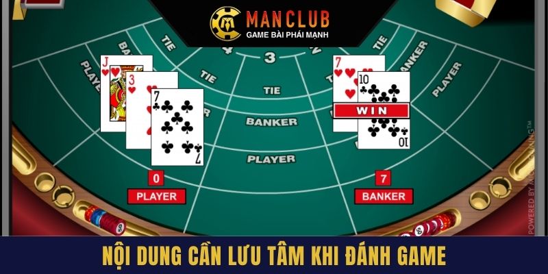 Nội dung cần lưu tâm khi đánh game